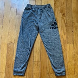 Adidas Kids Charcoal Gray Sweatpants- LG 14/16- LIKE NEW